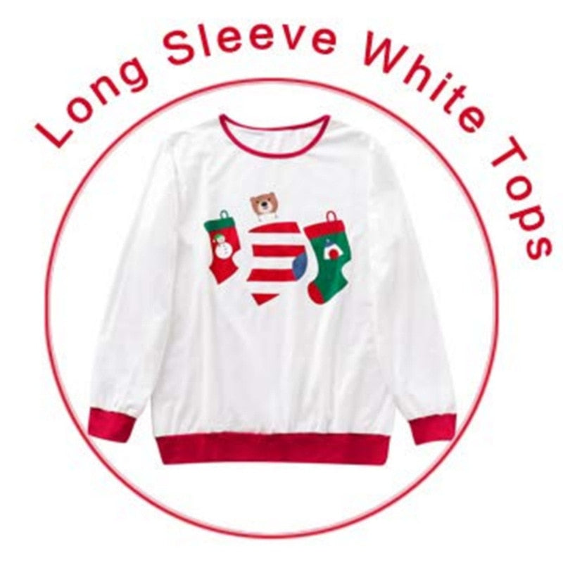 Candy Cane Family Christmas Pajamas Long Sleeve Cotton