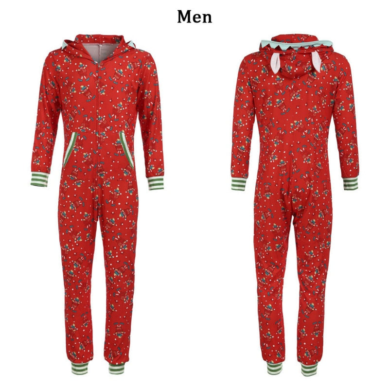 Red Family Matching Christmas Pajamas / Onesie