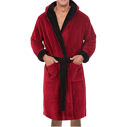 Men's Winter Warm Bathrobes