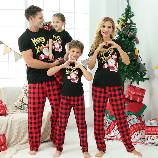 Black & Red Christmas Pajamas