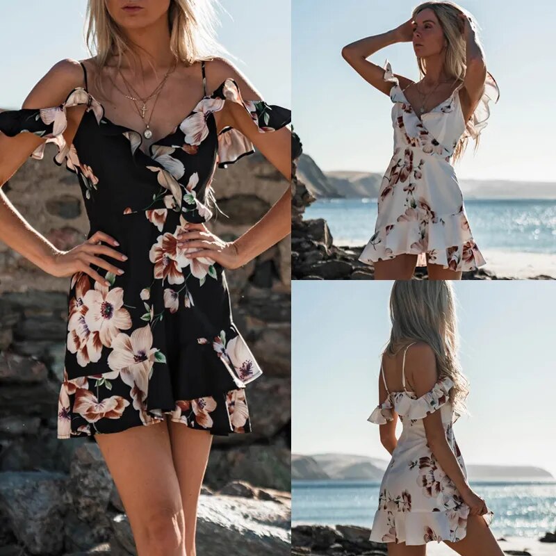 Women Summer Floral Dress