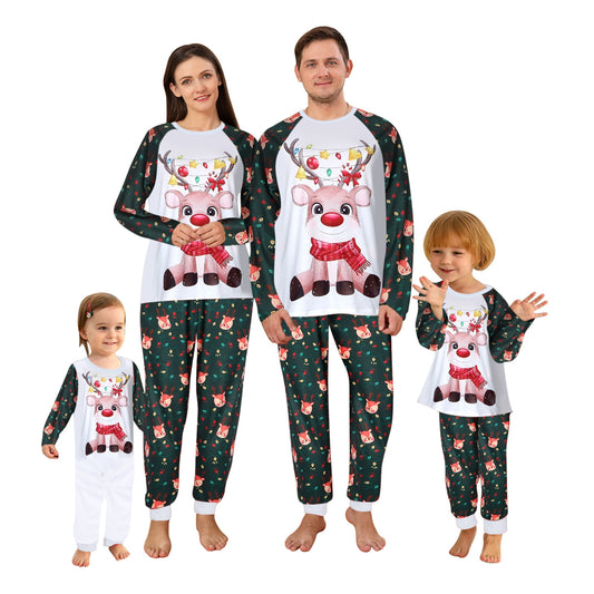 Christmas Family Pajamas Set Cotton Comfortable