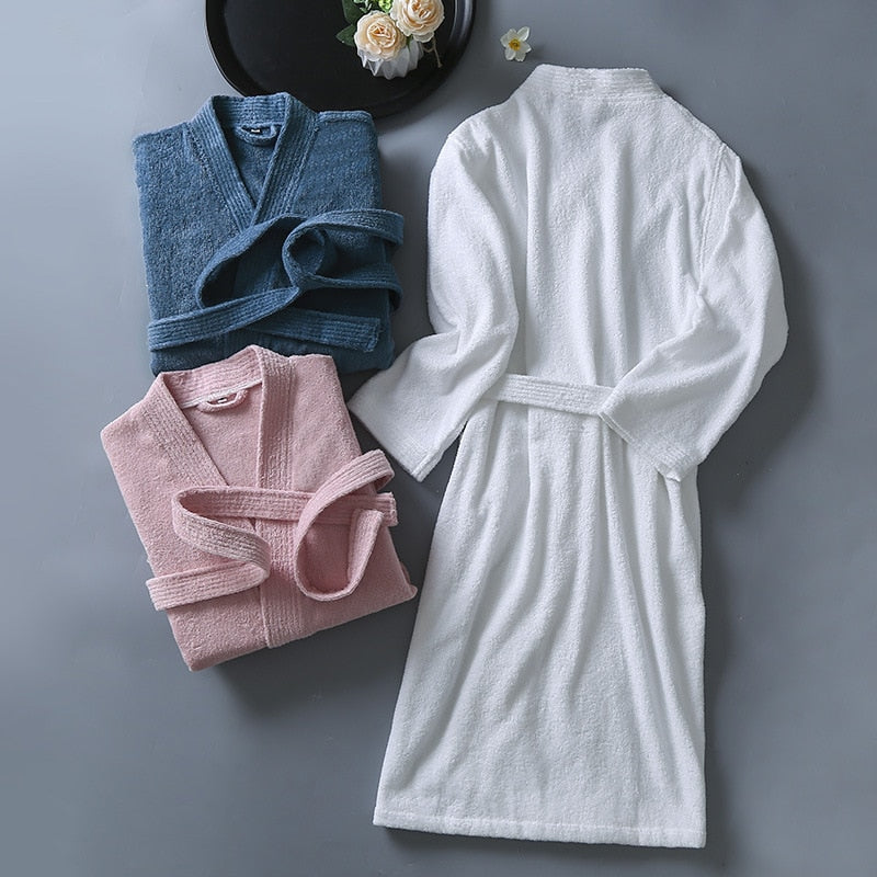 100% Cotton Women Bathrobe