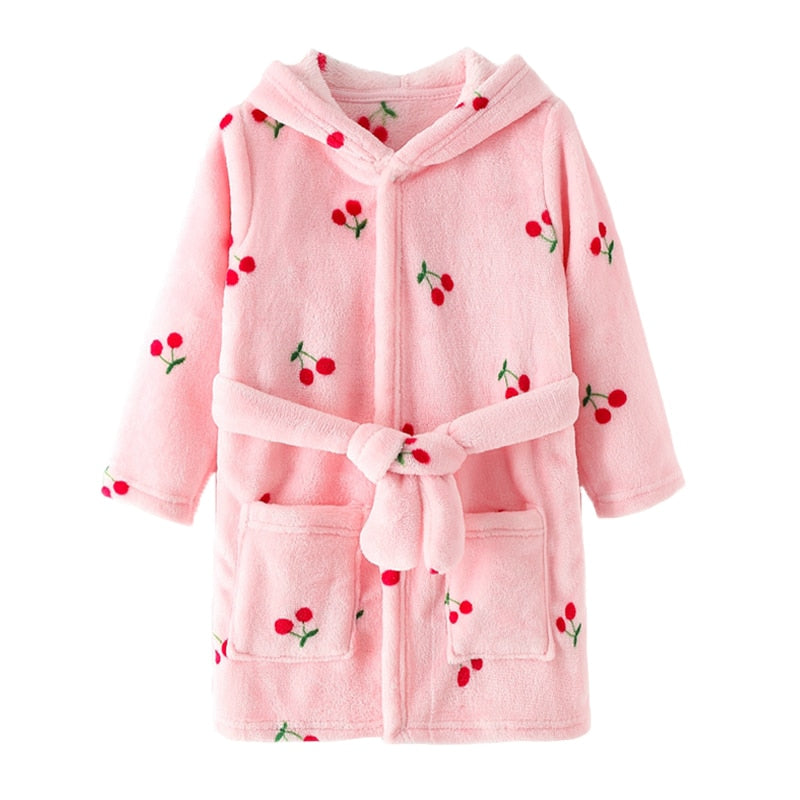 Warm Soft Kids Cartoon Bathrobe Ages: 2-8